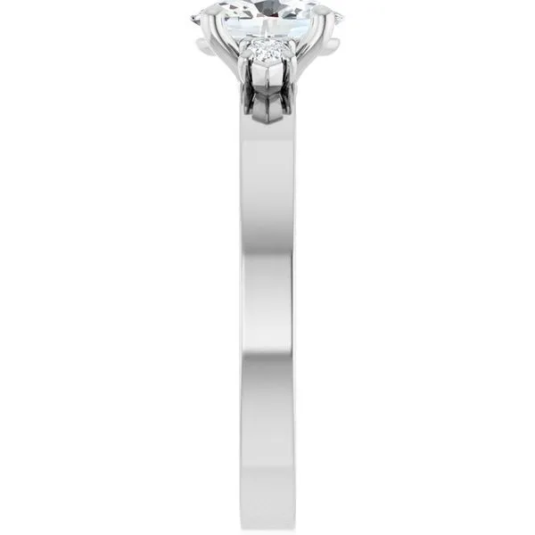 Three-Stone Engagement Ring Image 4 Clater Jewelers Louisville, KY