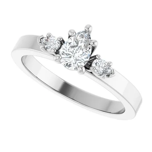 Three-Stone Engagement Ring Image 5 Jimmy Smith Jewelers Decatur, AL