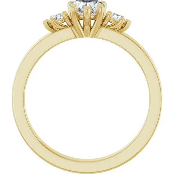 Three-Stone Engagement Ring Image 2 Arezzo Jewelers Elmwood Park, IL