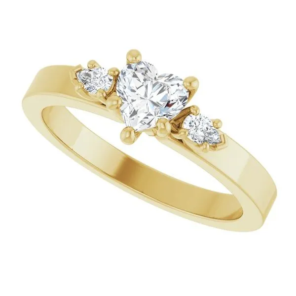 Three-Stone Engagement Ring Image 5 Arezzo Jewelers Elmwood Park, IL