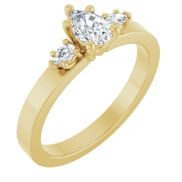 Three-Stone Engagement Ring Clater Jewelers Louisville, KY