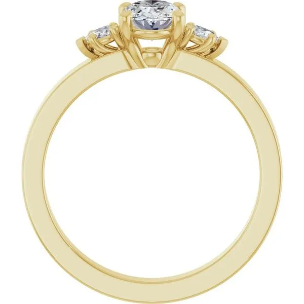 Three-Stone Engagement Ring Image 2 Jimmy Smith Jewelers Decatur, AL