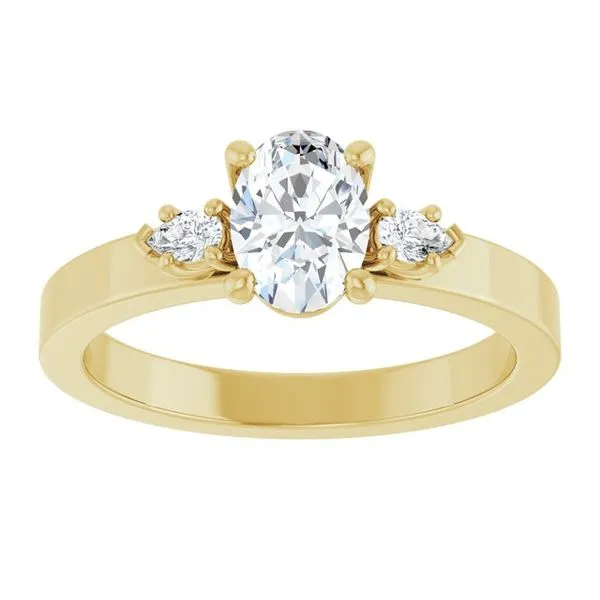 Three-Stone Engagement Ring Image 3 Raleigh Diamond Fine Jewelry Raleigh, NC