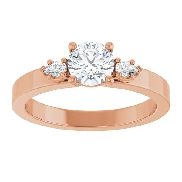 Three-Stone Engagement Ring Image 3 Arezzo Jewelers Elmwood Park, IL