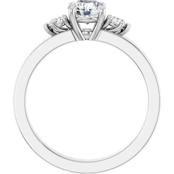 Three-Stone Engagement Ring Image 2 Arezzo Jewelers Elmwood Park, IL