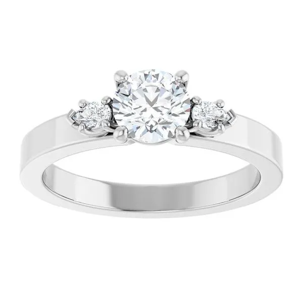 Three-Stone Engagement Ring Image 3 Northwood Jewelers Northwood, OH