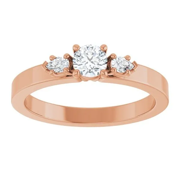 Three-Stone Engagement Ring Image 3 The Ring Austin Round Rock, TX