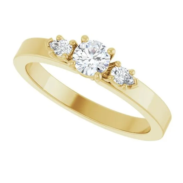 Three-Stone Engagement Ring Image 5 Arezzo Jewelers Elmwood Park, IL