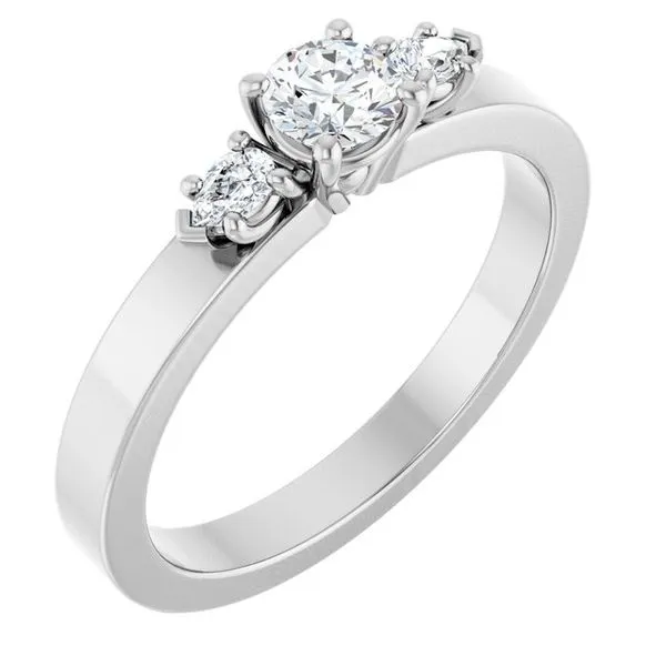 Three-Stone Engagement Ring Paul James Jewelers Angels Camp, CA