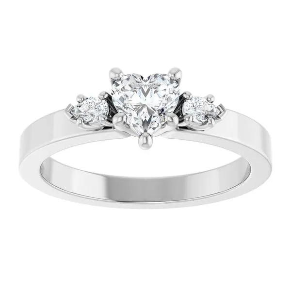 Three-Stone Engagement Ring Image 3 Northwood Jewelers Northwood, OH