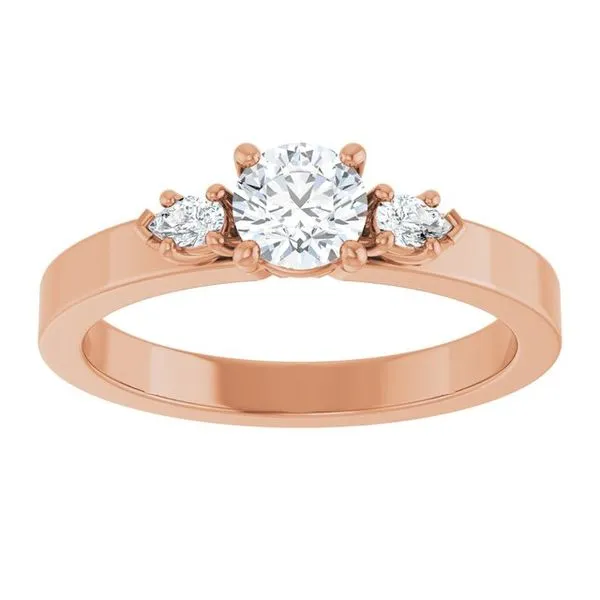 Three-Stone Engagement Ring Image 3 Northwood Jewelers Northwood, OH