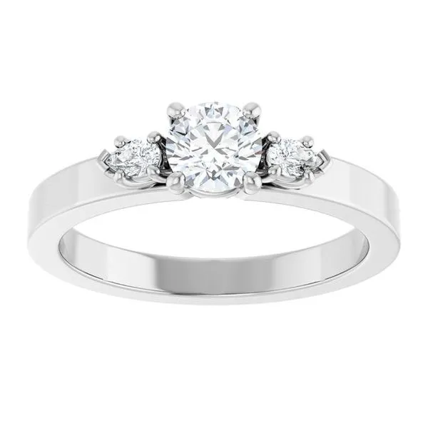 Three-Stone Engagement Ring Image 3 The Ring Austin Round Rock, TX