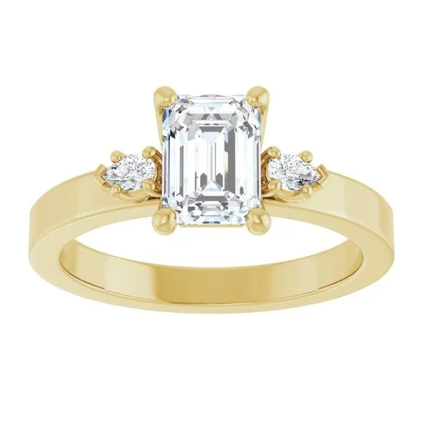 Three-Stone Engagement Ring Image 3 Northwood Jewelers Northwood, OH