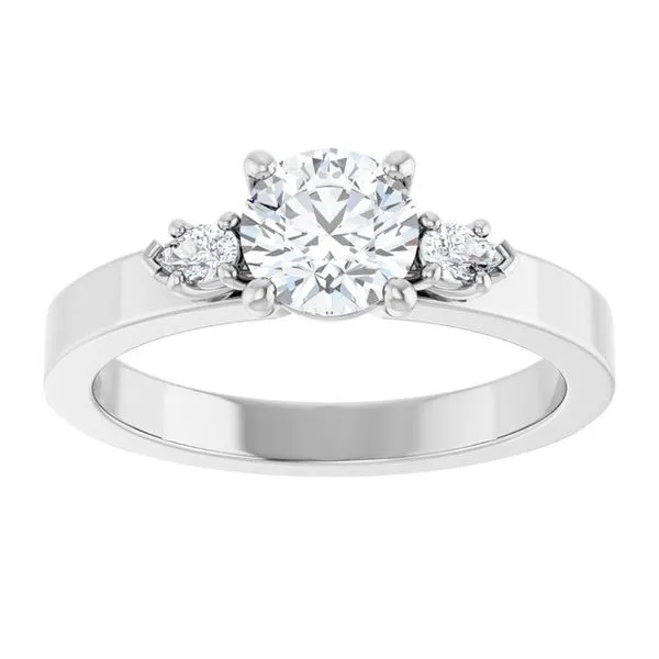 Three-Stone Engagement Ring Image 3 The Ring Austin Round Rock, TX