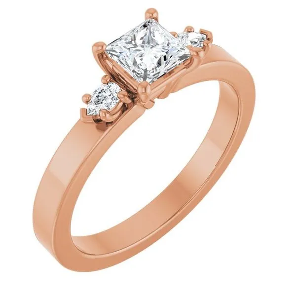 Three-Stone Engagement Ring The Ring Austin Round Rock, TX