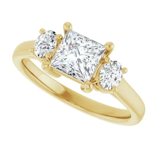 Three-Stone Engagement Ring Image 5 Paul James Jewelers Angels Camp, CA