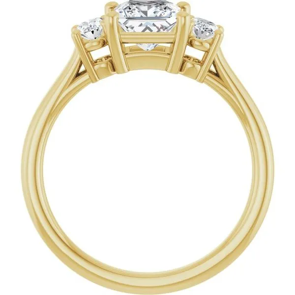 Three-Stone Engagement Ring Image 2 Austin's Fine Diamonds & Jewelry Lyndhurst, NJ