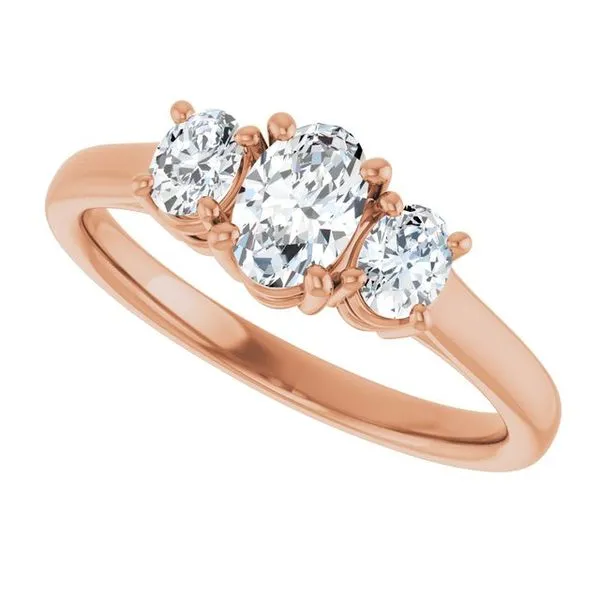 Three-Stone Engagement Ring Image 5 J. West Jewelers Round Rock, TX