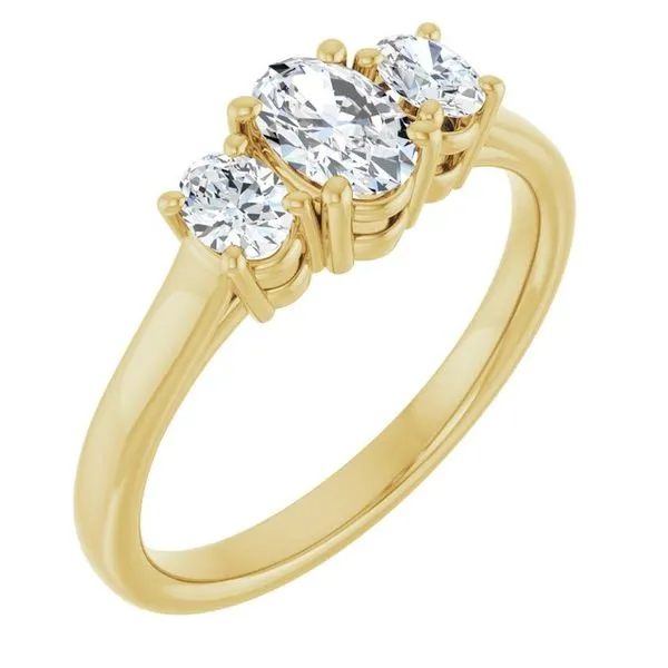 Three-Stone Engagement Ring Don's Jewelry & Design Washington, IA