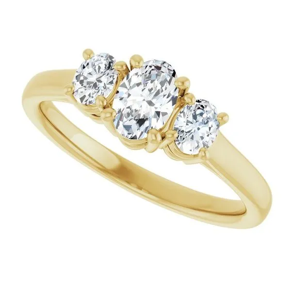 Three-Stone Engagement Ring Image 5 Clater Jewelers Louisville, KY