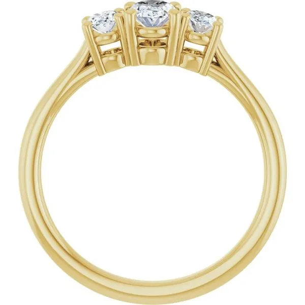 Three-Stone Engagement Ring Image 2 Shipley's Fine Jewelry Hampstead, MD