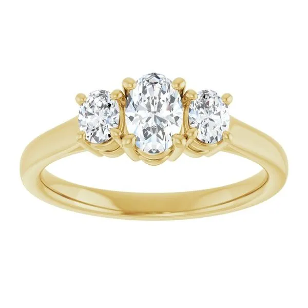 Three-Stone Engagement Ring Image 3 The Ring Austin Round Rock, TX