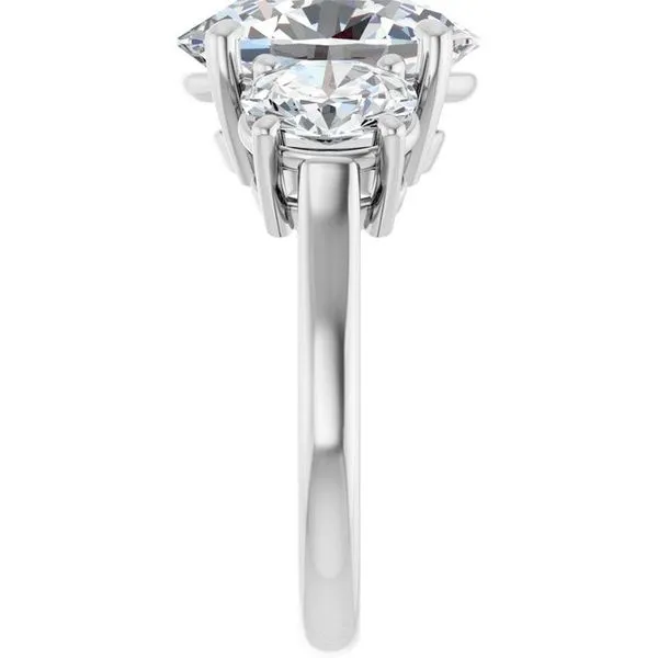 Three-Stone Engagement Ring Image 4 Mark Jewellers La Crosse, WI