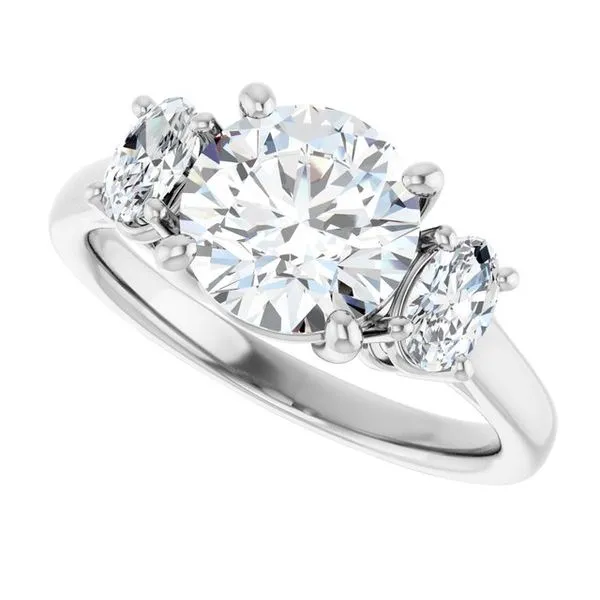 Three-Stone Engagement Ring Image 5 Jimmy Smith Jewelers Decatur, AL