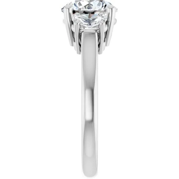 Three-Stone Engagement Ring Image 4 Arezzo Jewelers Elmwood Park, IL
