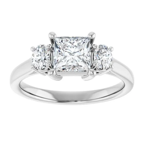 Three-Stone Engagement Ring Image 3 J. Thomas Jewelers Rochester Hills, MI