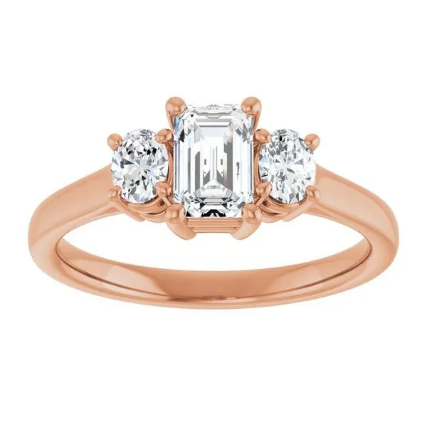 Three-Stone Engagement Ring Image 3 Jimmy Smith Jewelers Decatur, AL