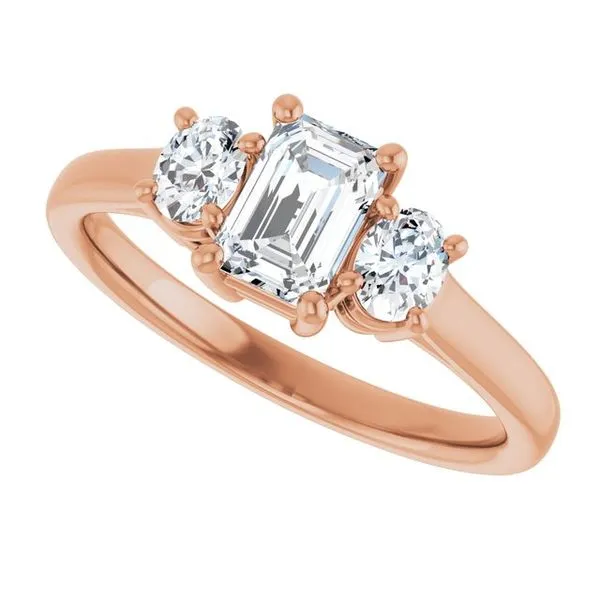 Three-Stone Engagement Ring Image 5 Ocean View Jewelers Millville, DE