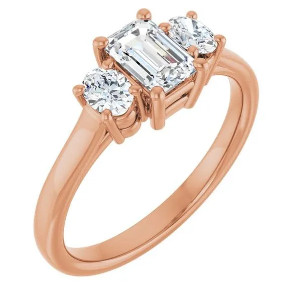 Three-Stone Engagement Ring Don's Jewelry & Design Washington, IA