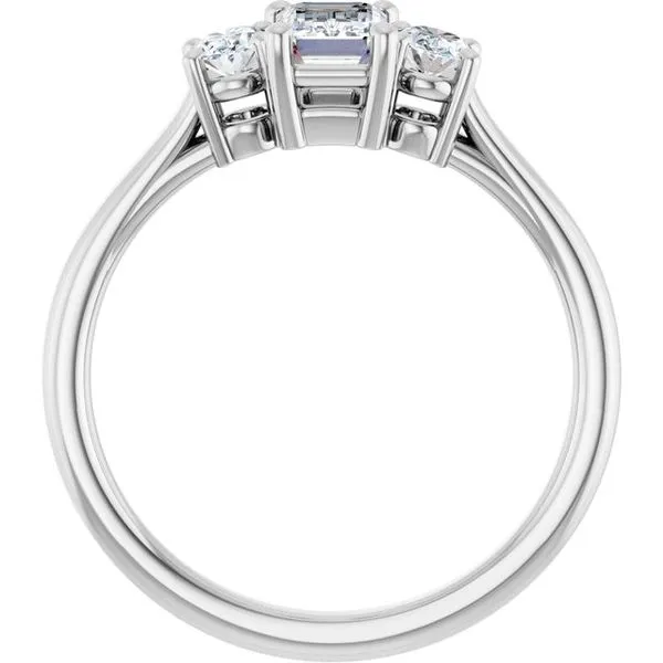 Three-Stone Engagement Ring Image 2 Austin's Fine Diamonds & Jewelry Lyndhurst, NJ