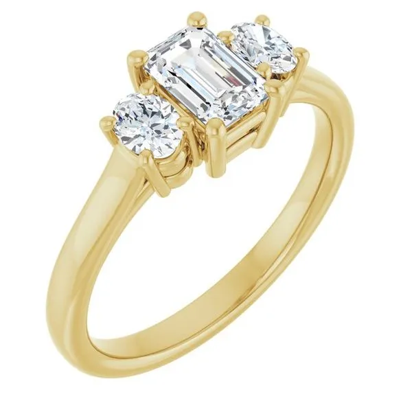 Three-Stone Engagement Ring Jimmy Smith Jewelers Decatur, AL