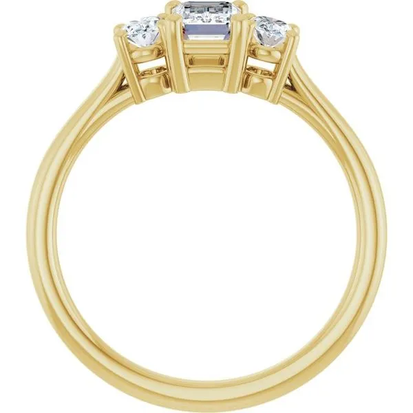 Three-Stone Engagement Ring Image 2 Clater Jewelers Louisville, KY