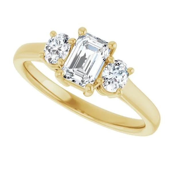 Three-Stone Engagement Ring Image 5 J. Thomas Jewelers Rochester Hills, MI