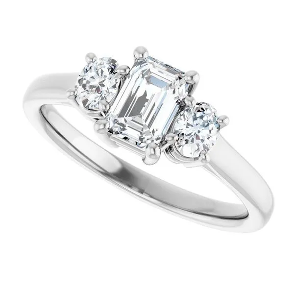 Three-Stone Engagement Ring Image 5 The Ring Austin Round Rock, TX