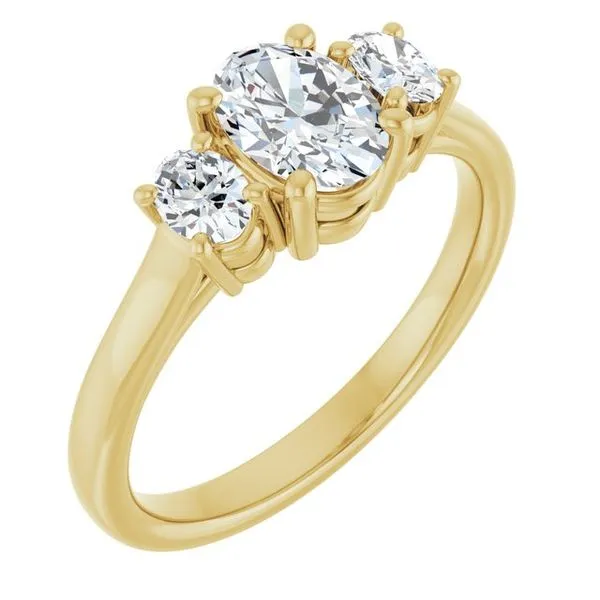 Three-Stone Engagement Ring The Jewelry Source El Segundo, CA