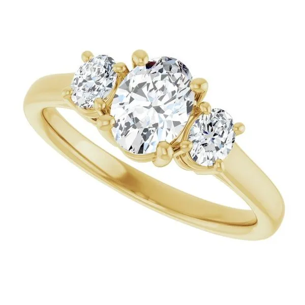 Three-Stone Engagement Ring Image 5 Mark Jewellers La Crosse, WI