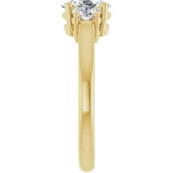 Three-Stone Engagement Ring Image 4 Arezzo Jewelers Elmwood Park, IL