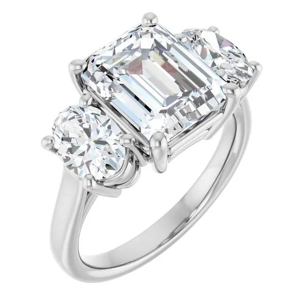 Three-Stone Engagement Ring Don's Jewelry & Design Washington, IA