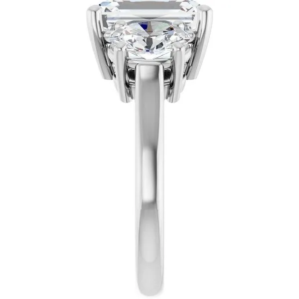Three-Stone Engagement Ring Image 4 JF Jones Jewelers Rochester, NY