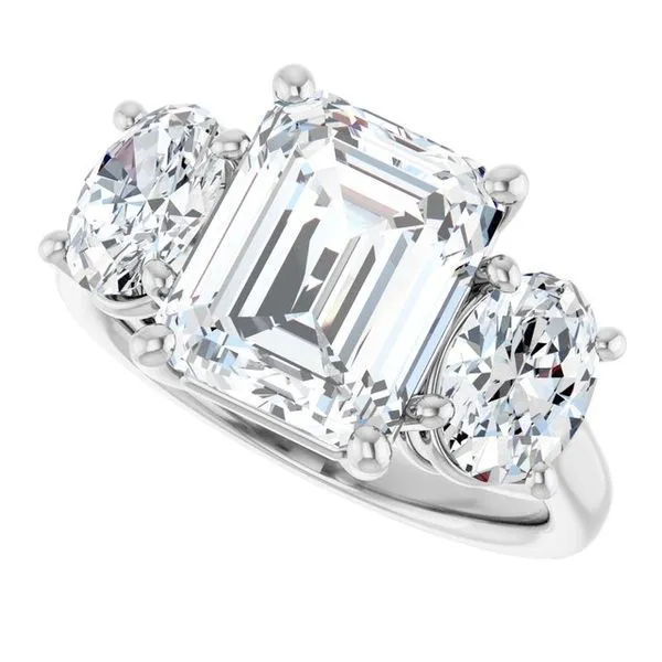 Three-Stone Engagement Ring Image 5 J. Thomas Jewelers Rochester Hills, MI