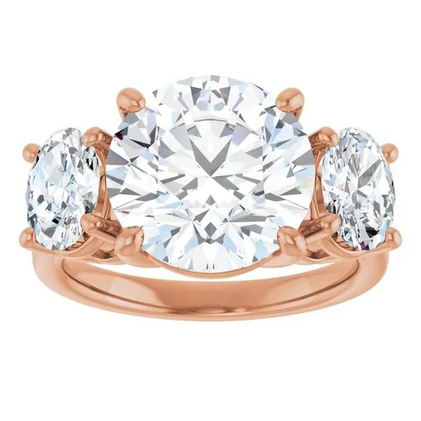 Three-Stone Engagement Ring Image 3 Mark Jewellers La Crosse, WI