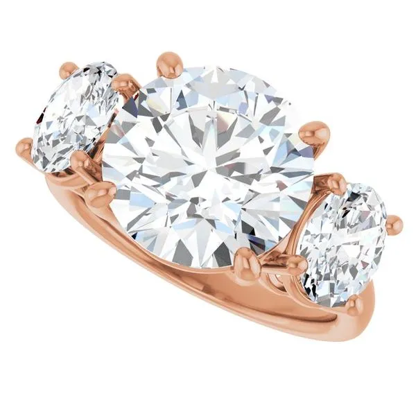 Three-Stone Engagement Ring Image 5 Austin's Fine Diamonds & Jewelry Lyndhurst, NJ