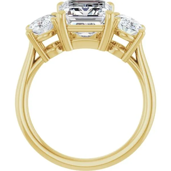 Three-Stone Engagement Ring Image 2 Ocean View Jewelers Millville, DE