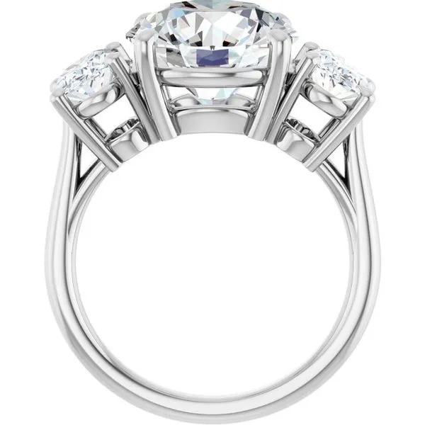 Three-Stone Engagement Ring Image 2 J. West Jewelers Round Rock, TX