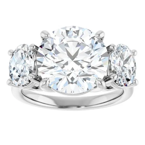 Three-Stone Engagement Ring Image 3 The Ring Austin Round Rock, TX