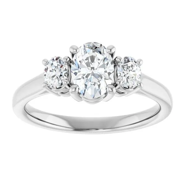 Three-Stone Engagement Ring Image 3 Jimmy Smith Jewelers Decatur, AL